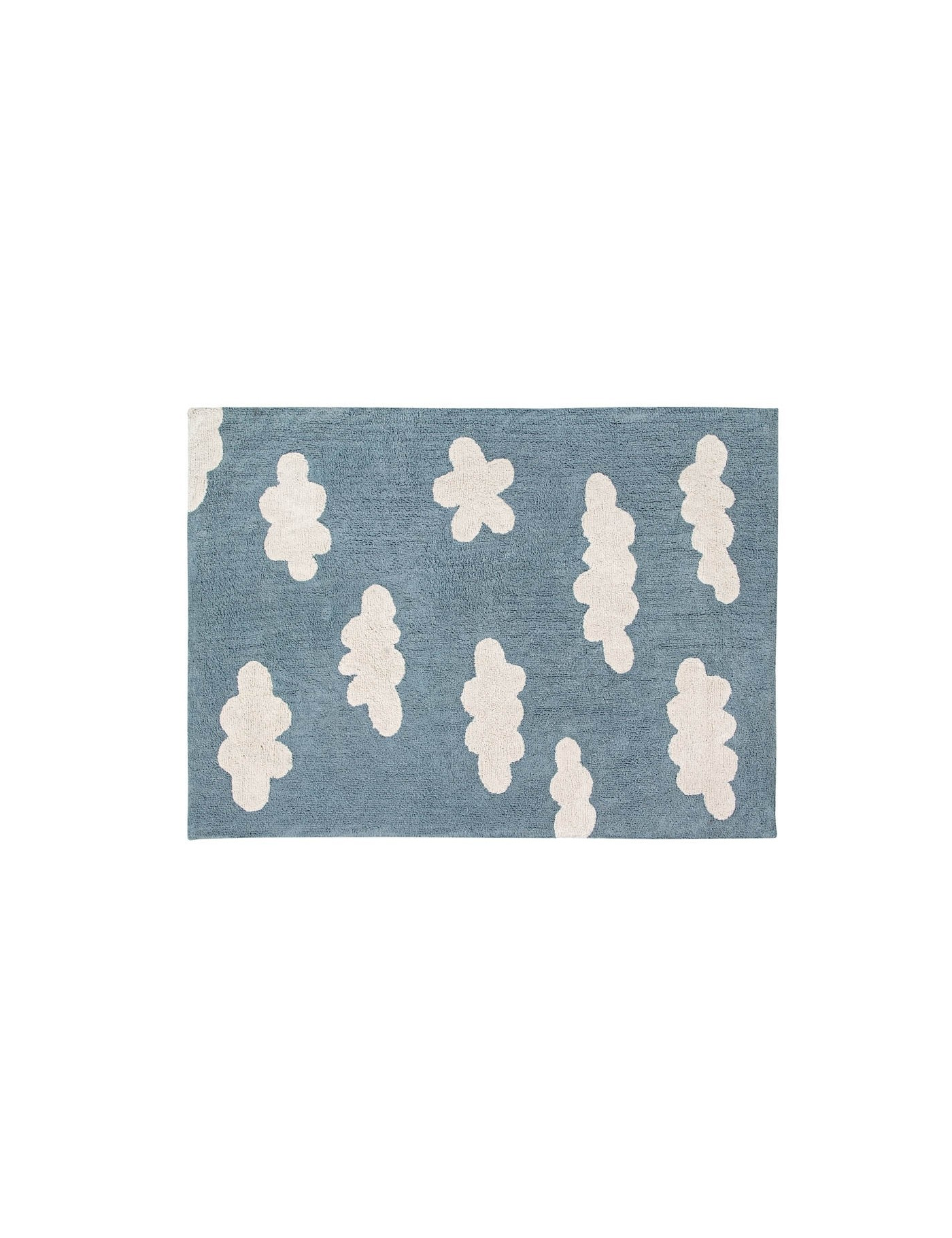 Lorena Canals Dywan bawełniany Clouds Vintage Azul 120 x 160 cm Lorena Canals Dywan bawełniany Clouds Vintage Azul 120 x 160 cm