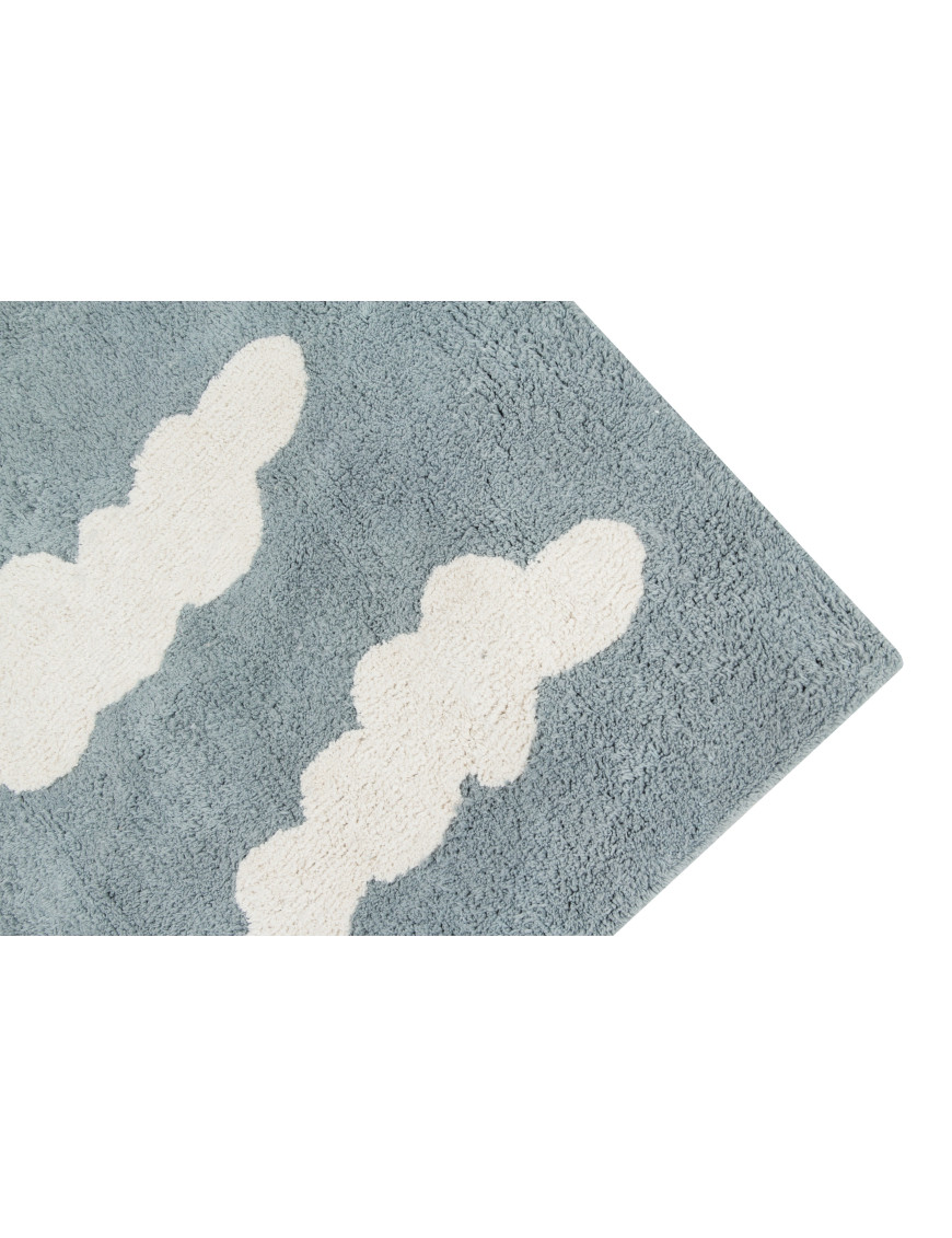 Lorena Canals Dywan bawełniany Clouds Vintage Azul 120 x 160 cm Lorena Canals Dywan bawełniany Clouds Vintage Azul 120 x 160 cm