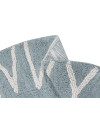 Lorena Canals Dywan bawełniany Round ABC Vintage Azul Natural Ø 150 cm Lorena Canals Dywan bawełniany Round ABC Vintage Azul Natural Ø 150 cm