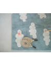 Lorena Canals Dywan bawełniany Clouds Vintage Azul 120 x 160 cm Lorena Canals Dywan bawełniany Clouds Vintage Azul 120 x 160 cm