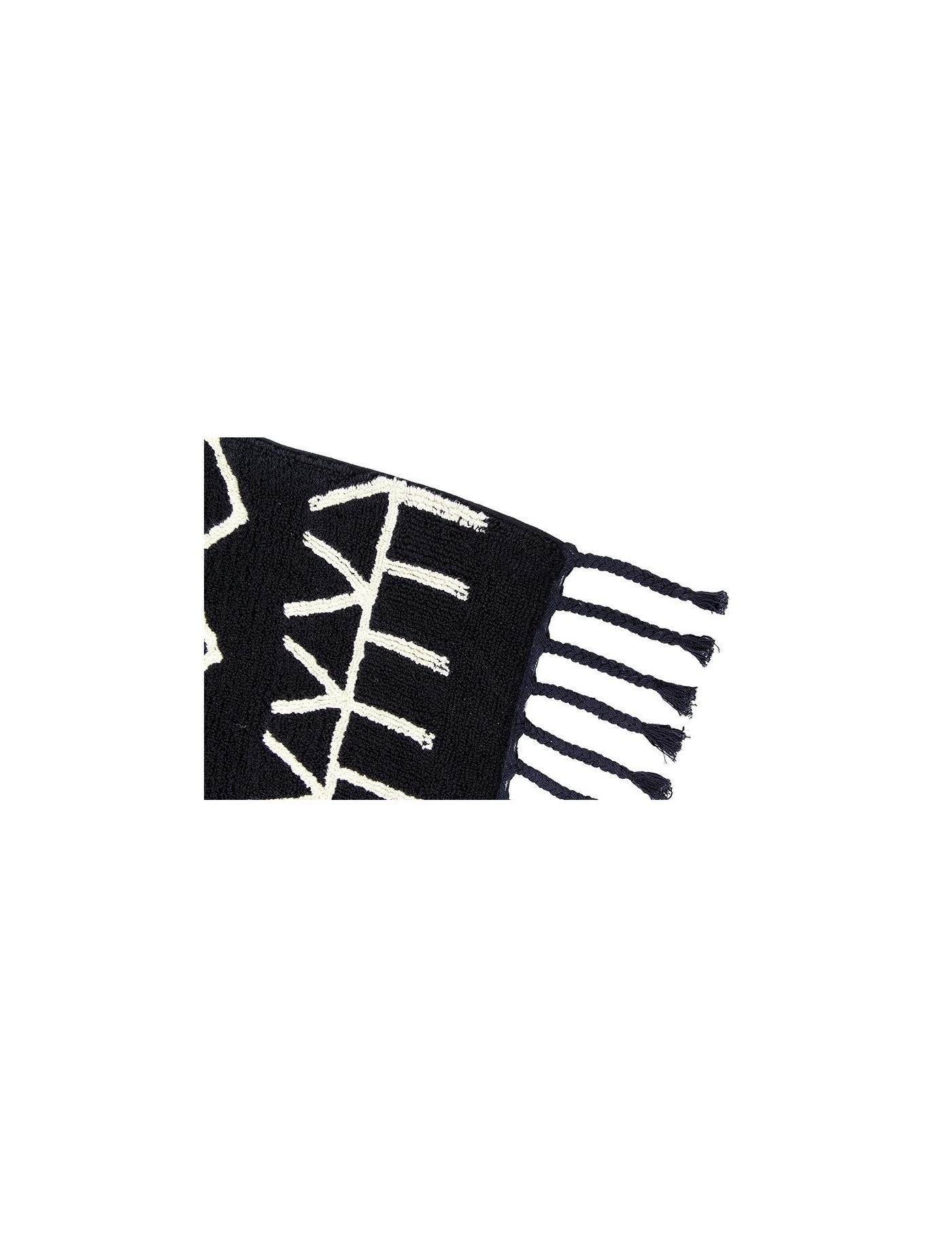Lorena Canals Dywan bawełniany Bereber Black P 80 x 230 cm