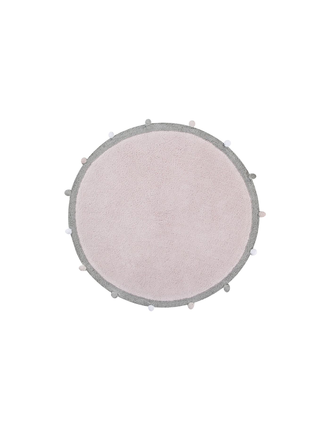 Lorena Canals Dywan bawełniany Bubbly Soft Pink Ø 120 cm