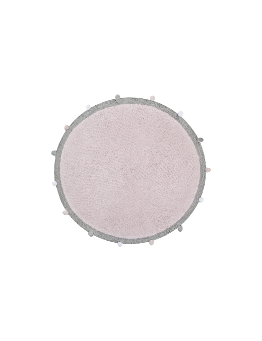 Lorena Canals Dywan bawełniany Bubbly Soft Pink Ø 120 cm