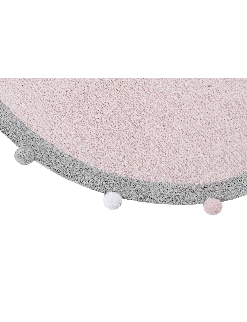 Lorena Canals Dywan bawełniany Bubbly Soft Pink Ø 120 cm