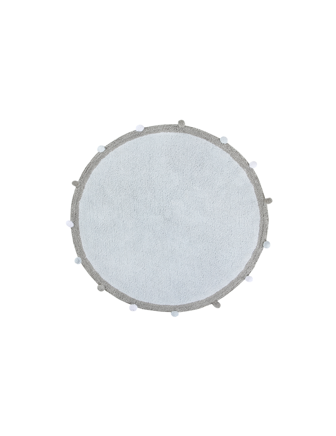 Lorena Canals Dywan bawełniany BUBBLY Soft Blue Ø 120 cm