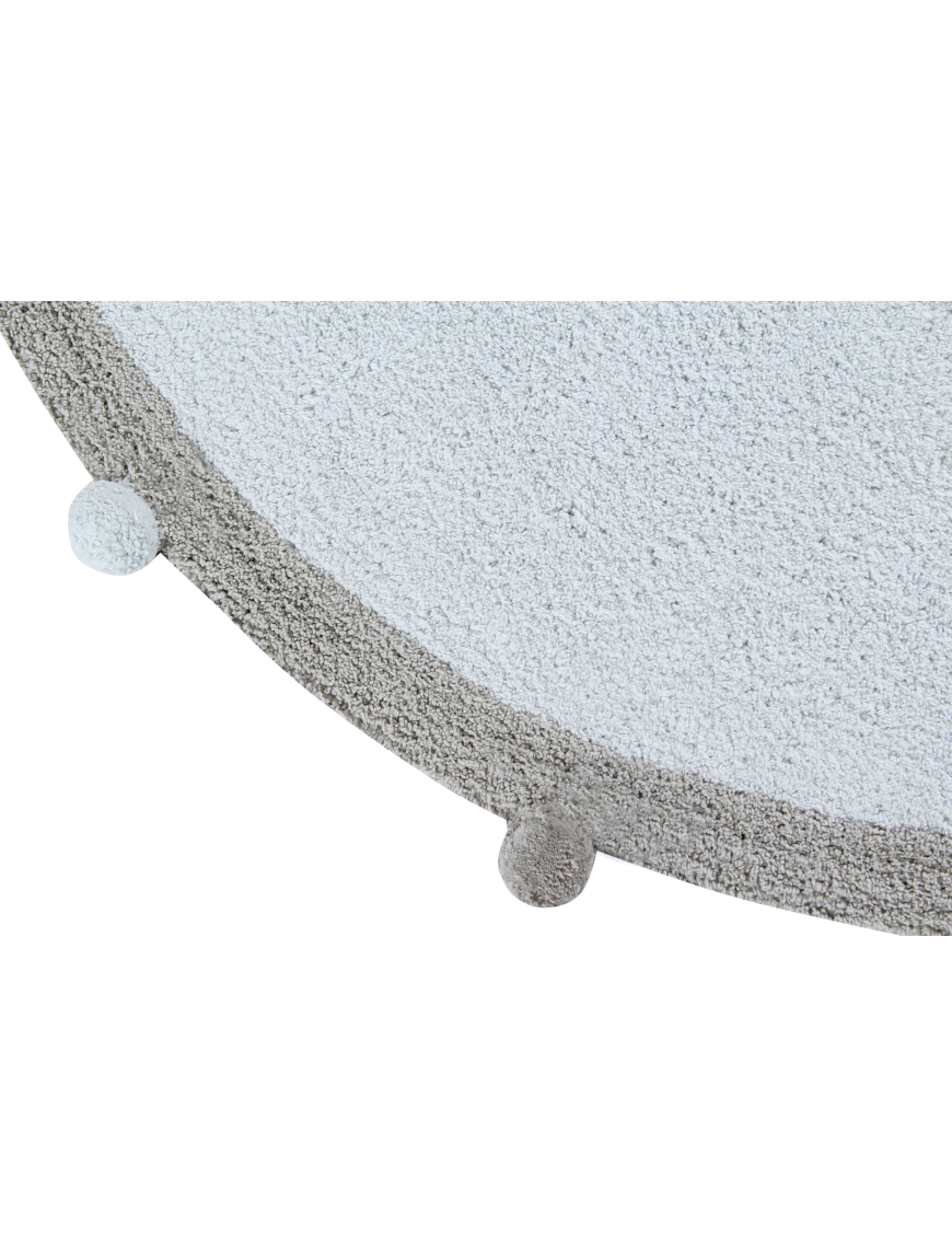 Lorena Canals Dywan bawełniany BUBBLY Soft Blue Ø 120 cm