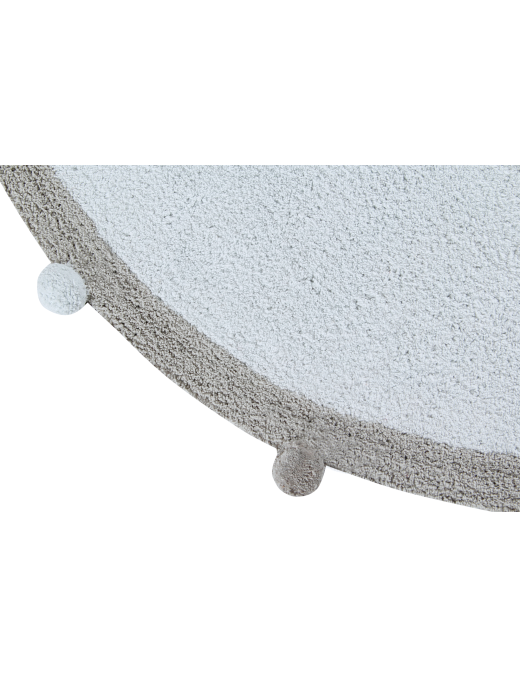 Lorena Canals Dywan bawełniany BUBBLY Soft Blue Ø 120 cm