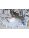Lorena Canals Dywan bawełniany BUBBLY Soft Blue Ø 120 cm