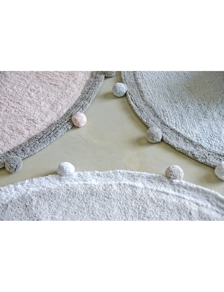 Lorena Canals Dywan bawełniany Bubbly Soft Pink Ø 120 cm