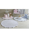 Lorena Canals Dywan bawełniany BUBBLY Soft Blue Ø 120 cm