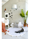 Lorena Canals Dywan bawełniany Bubbly Light Grey Ø 120 cm