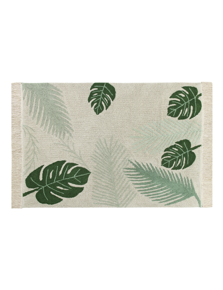 Lorena Canals Dywan bawełniany Tropical Green 140 x 200 cm Lorena Canals Dywan bawełniany Tropical Green 140 x 200 cm