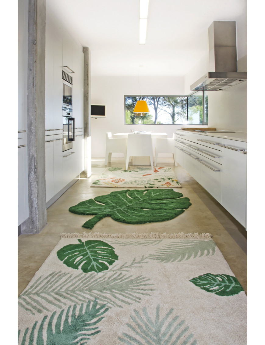 Lorena Canals Dywan bawełniany Tropical Green 140 x 200 cm Lorena Canals Dywan bawełniany Tropical Green 140 x 200 cm