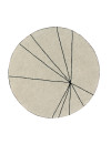 Lorena Canals Dywan bawełniany Trace Beige Ø 160 cm Lorena Canals Dywan bawełniany Trace Beige Ø 160 cm