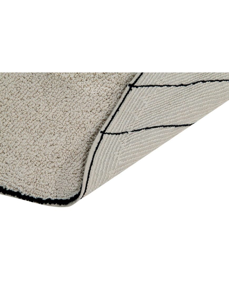 Lorena Canals Dywan bawełniany Trace Beige Ø 160 cm Lorena Canals Dywan bawełniany Trace Beige Ø 160 cm