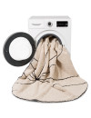 Lorena Canals Dywan bawełniany Trace Beige Ø 160 cm Lorena Canals Dywan bawełniany Trace Beige Ø 160 cm