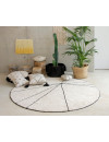 Lorena Canals Dywan bawełniany Trace Beige Ø 160 cm Lorena Canals Dywan bawełniany Trace Beige Ø 160 cm