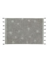 Lorena Canals Dywan bawełniany Hippy Stars Grey 120 x 175 cm