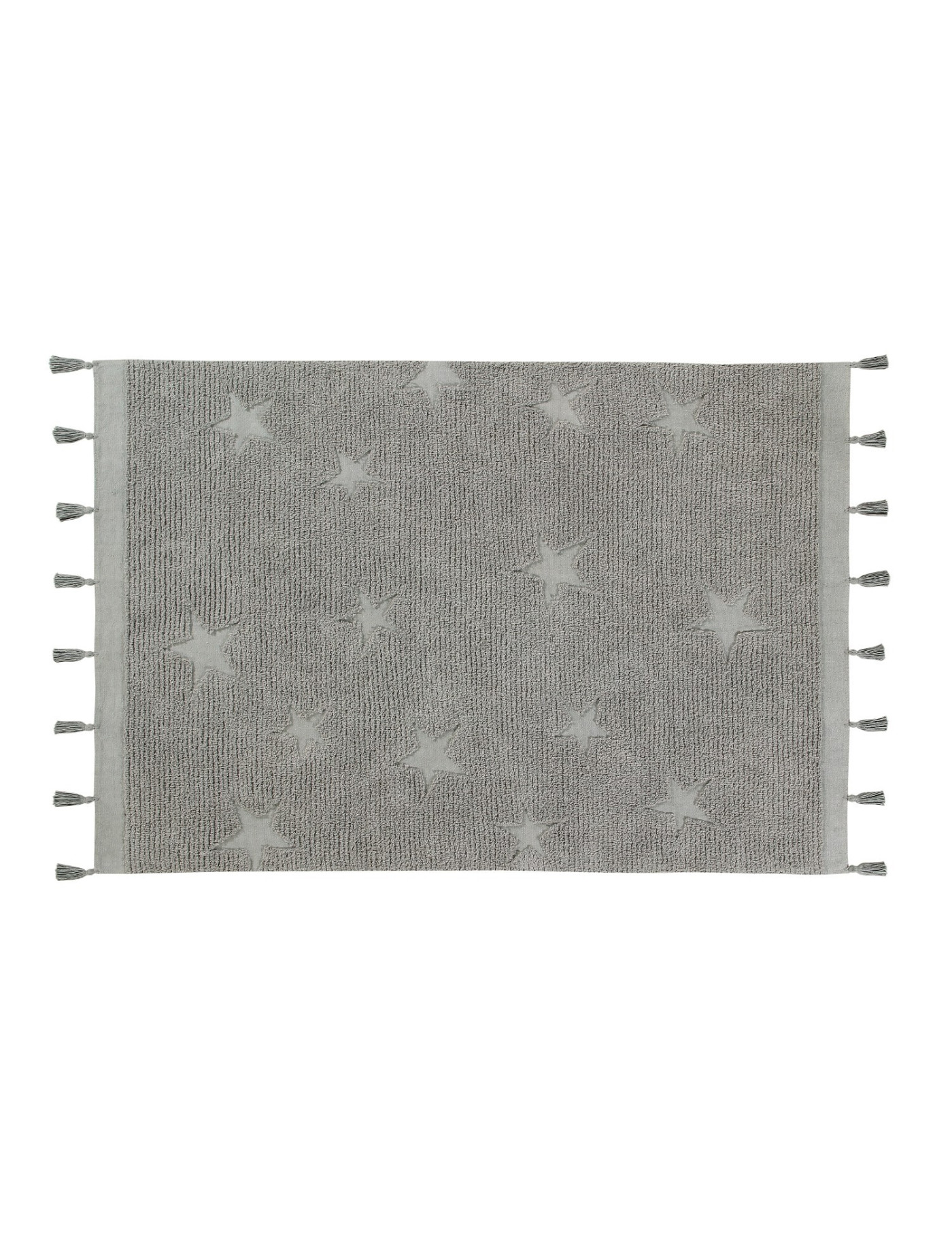Lorena Canals Dywan bawełniany Hippy Stars Grey 120 x 175 cm