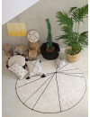 Lorena Canals Dywan bawełniany Trace Beige Ø 160 cm Lorena Canals Dywan bawełniany Trace Beige Ø 160 cm