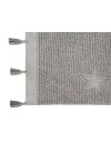 Lorena Canals Dywan bawełniany Hippy Stars Grey 120 x 175 cm