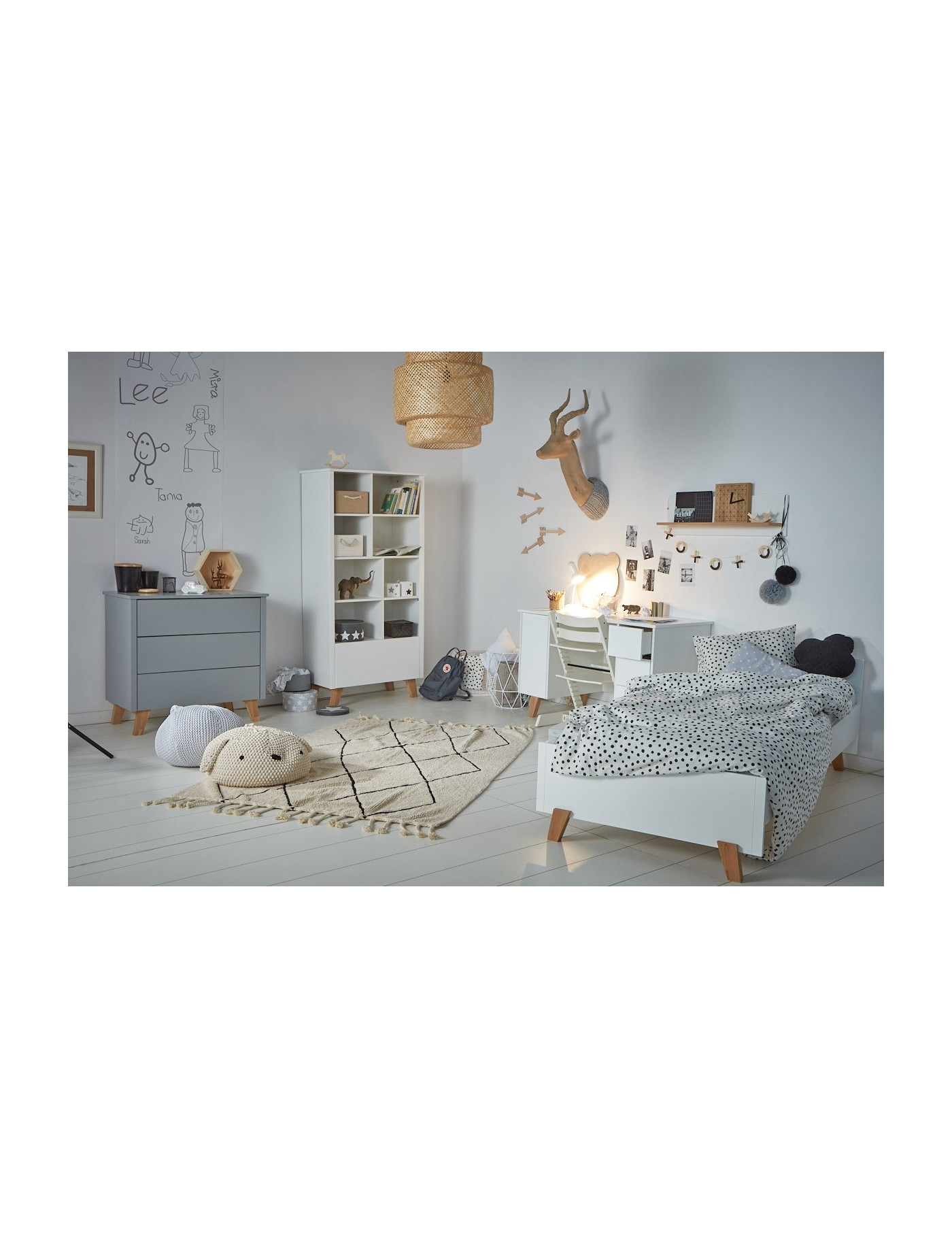 Lorena Canals Dywan bawełniany Bereber Beige 140 x 200 cm