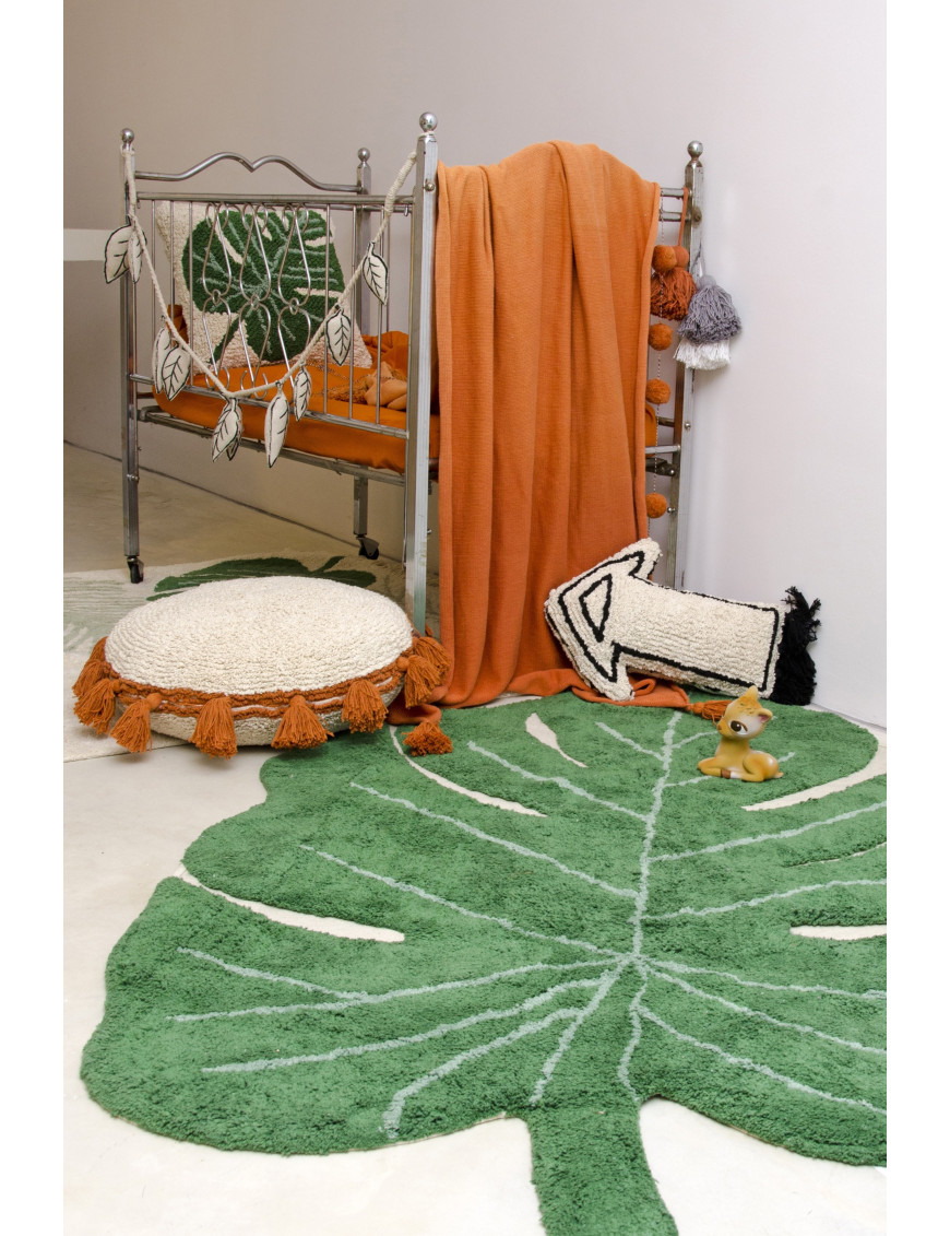 Lorena Canals Dywan bawełniany Monstera Leaf 120 x 160 cm