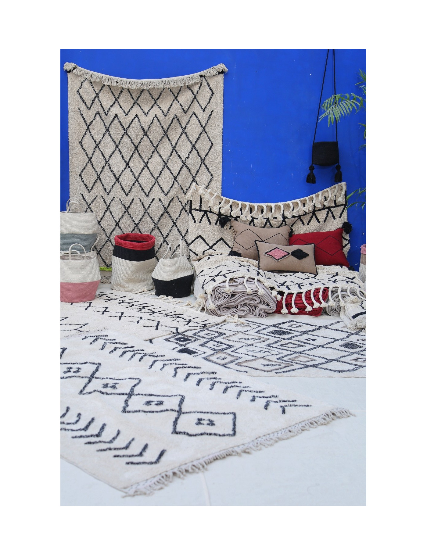 Lorena Canals Dywan bawełniany Bereber Crisscross 140 x 210 cm