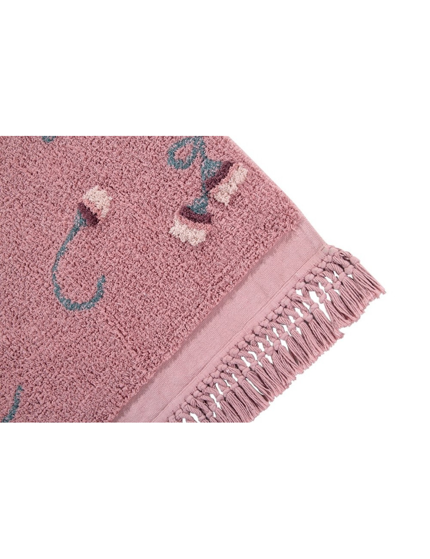Lorena Canals Dywan bawełniany English Garden Ash Rose 140 x 210 cm