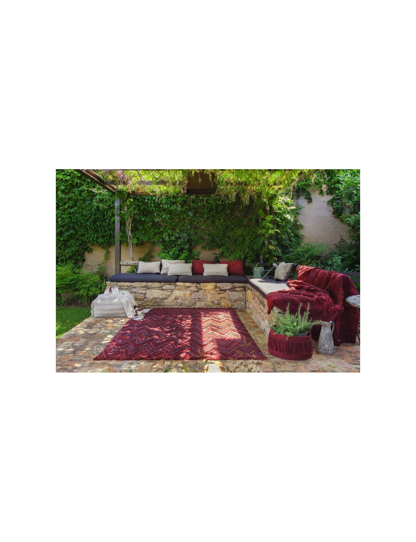 Lorena Canals Dywan bawełniany Earth Savannah Red 170 x 240 cm
