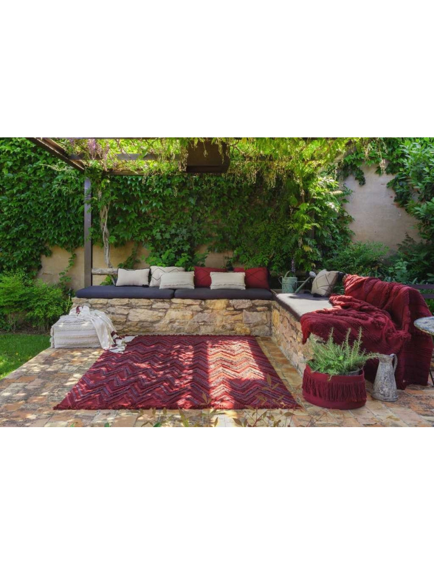 Lorena Canals Dywan bawełniany Earth Savannah Red 170 x 240 cm