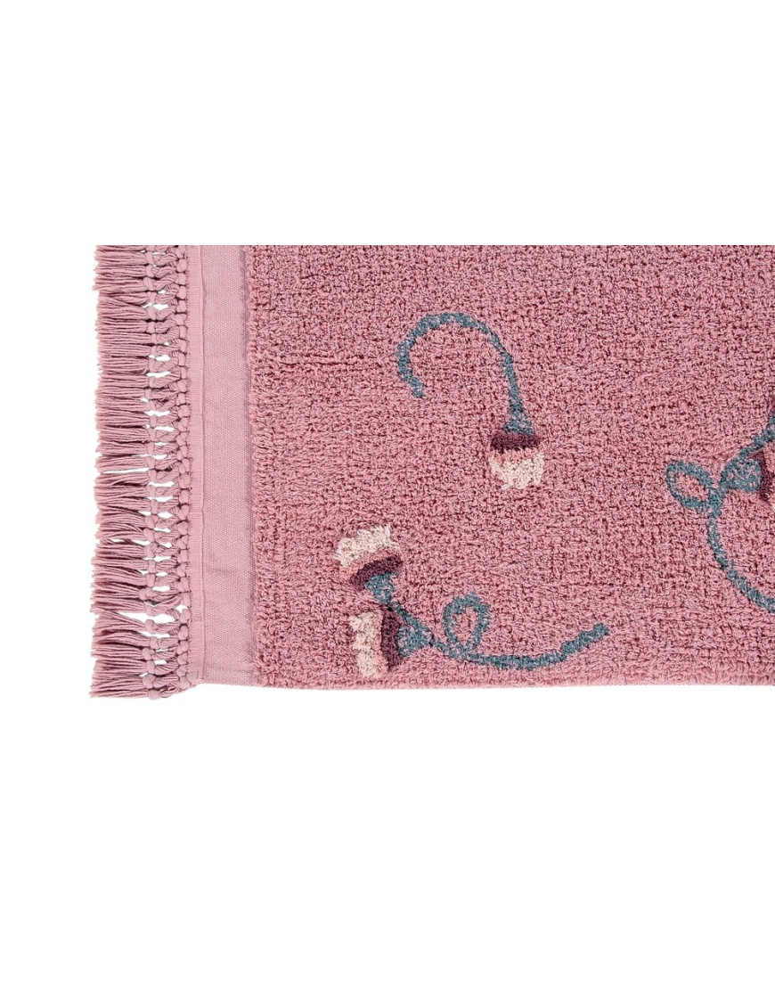 Lorena Canals Dywan bawełniany English Garden Ash Rose 140 x 210 cm