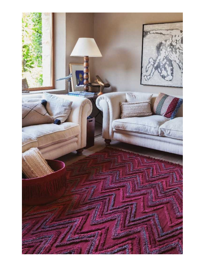Lorena Canals Dywan bawełniany Earth Savannah Red 170 x 240 cm