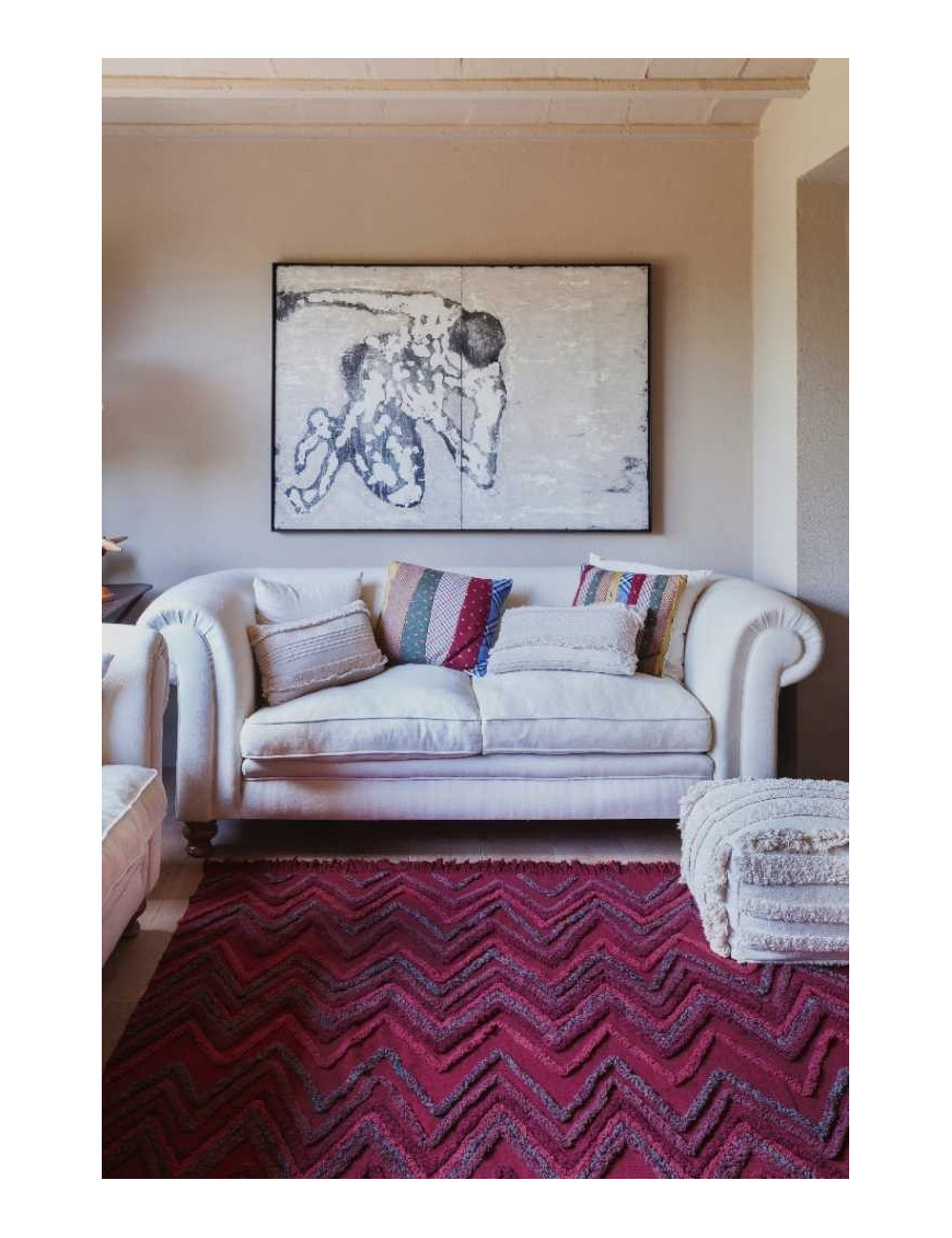 Lorena Canals Dywan bawełniany Earth Savannah Red 170 x 240 cm