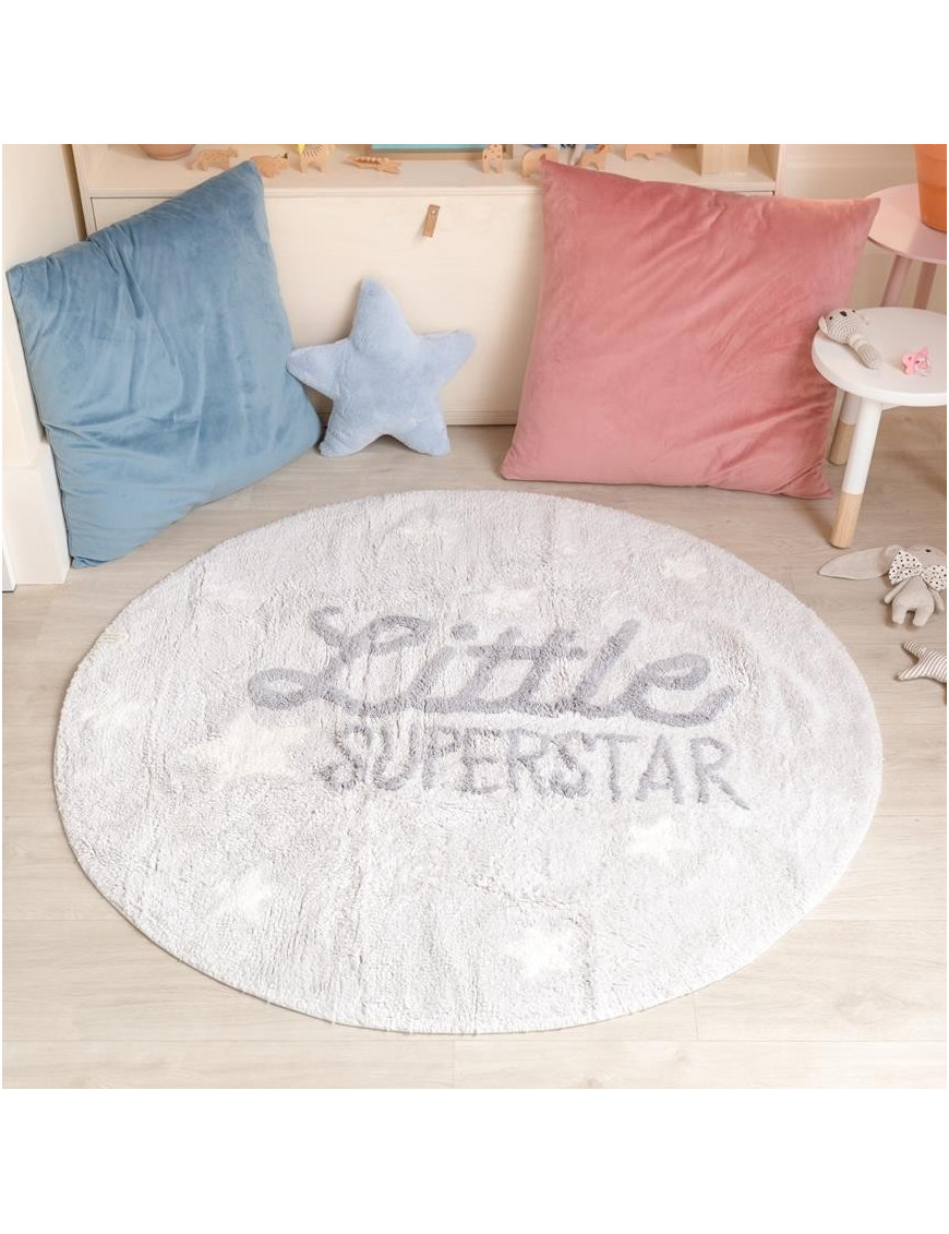 Lorena Canals Dywan bawełniany Little Superstar, Mr Wonderful & Lorena Canals Ø 120 cm