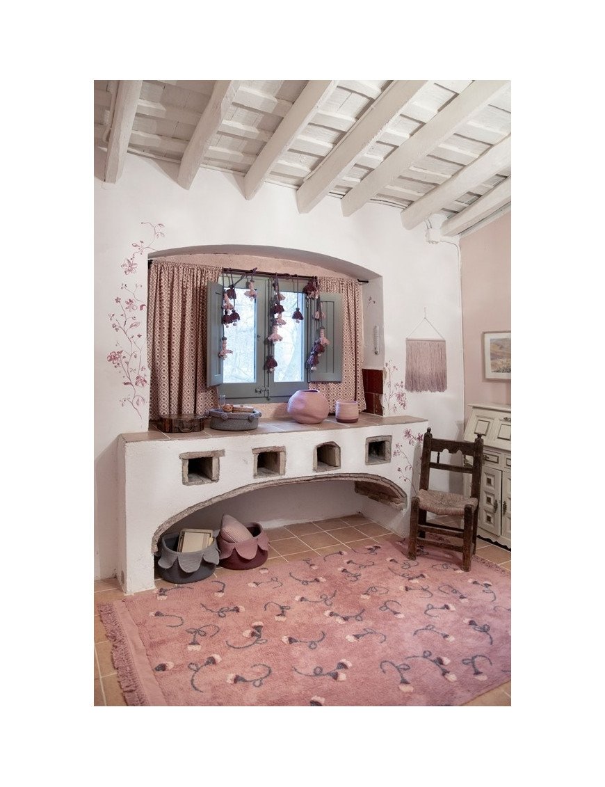 Lorena Canals Dywan bawełniany English Garden Ash Rose 140 x 210 cm