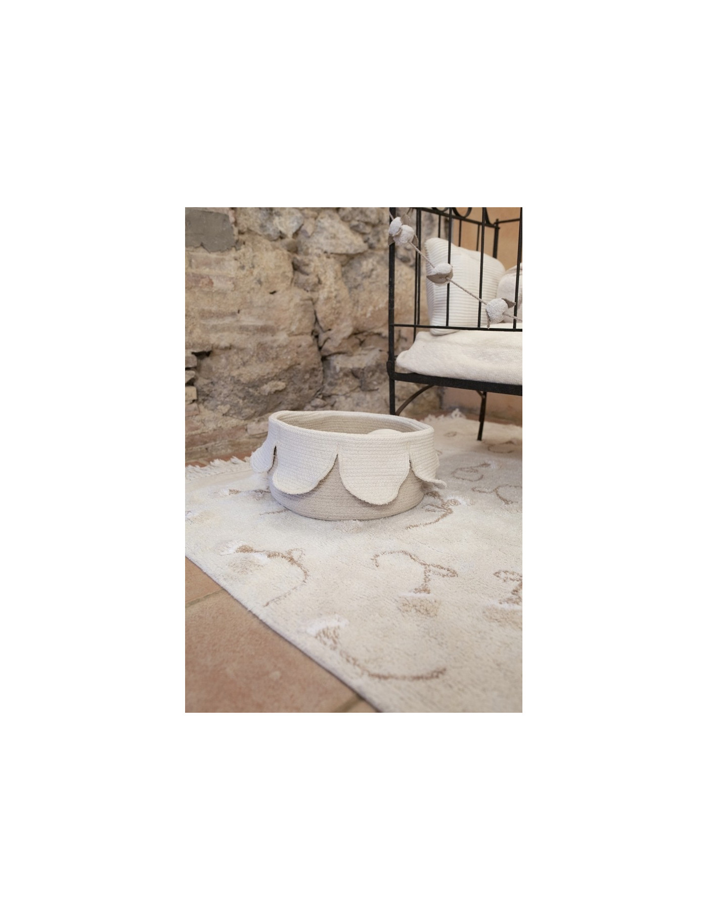 Lorena Canals Dywan bawełniany English Garden Ivory 140 x 210 cm