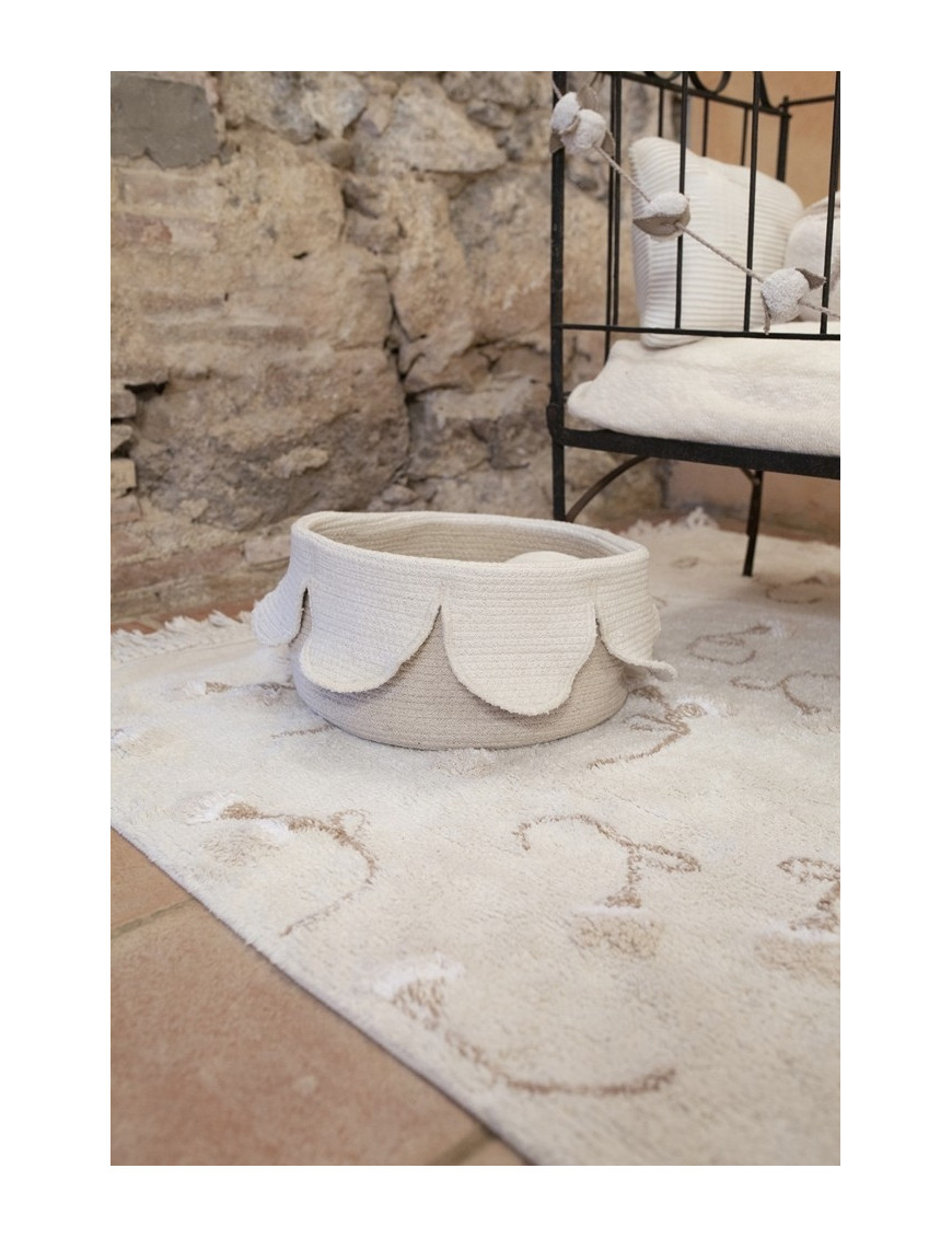 Lorena Canals Dywan bawełniany English Garden Ivory 140 x 210 cm