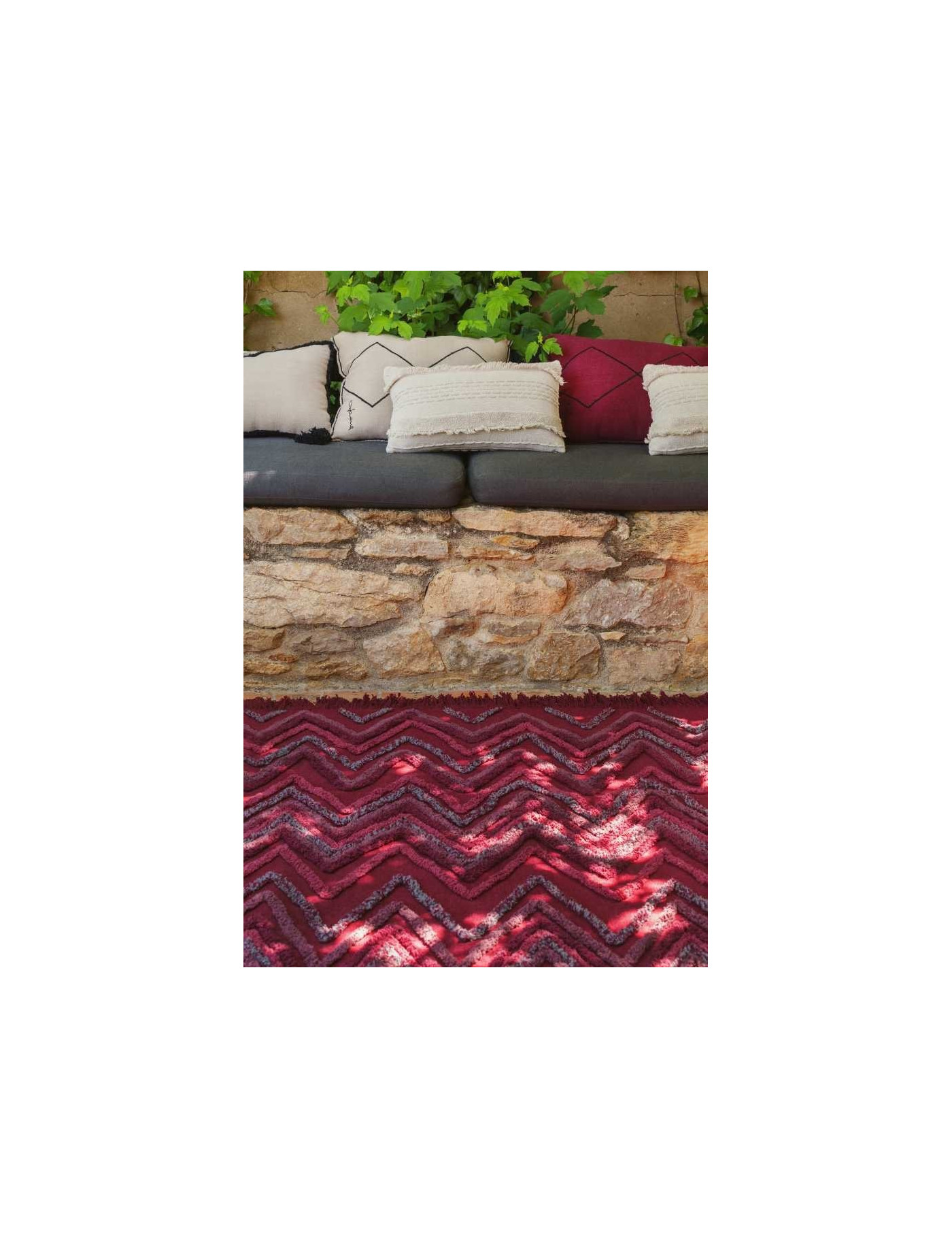 Lorena Canals Dywan bawełniany Earth Savannah Red 170 x 240 cm