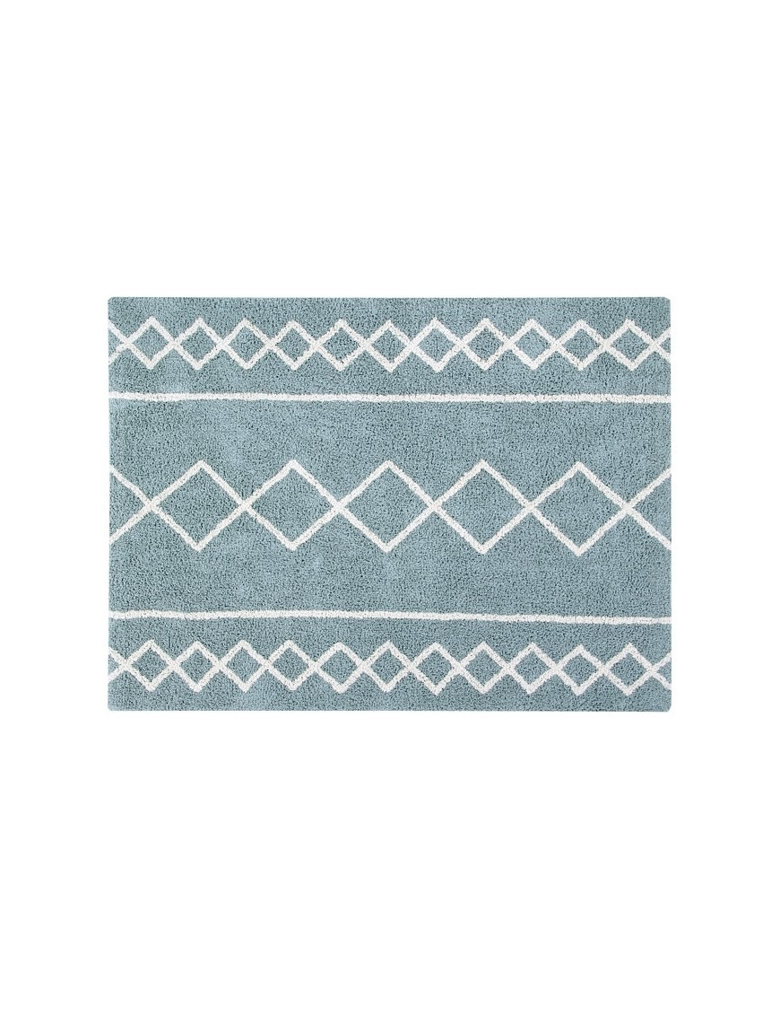 Lorena Canals Dywan bawełniany Oasis Vintage Blue Natural 120 x 160 cm