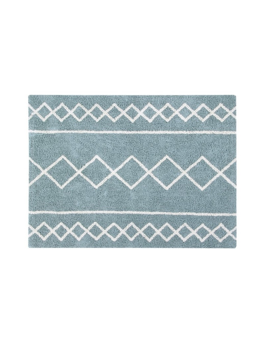 Lorena Canals Dywan bawełniany Oasis Vintage Blue Natural 120 x 160 cm
