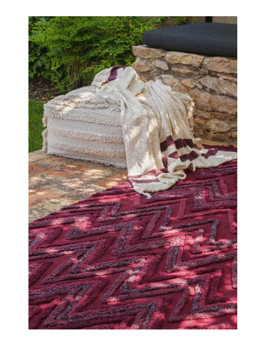 Lorena Canals Dywan bawełniany Earth Savannah Red 170 x 240 cm