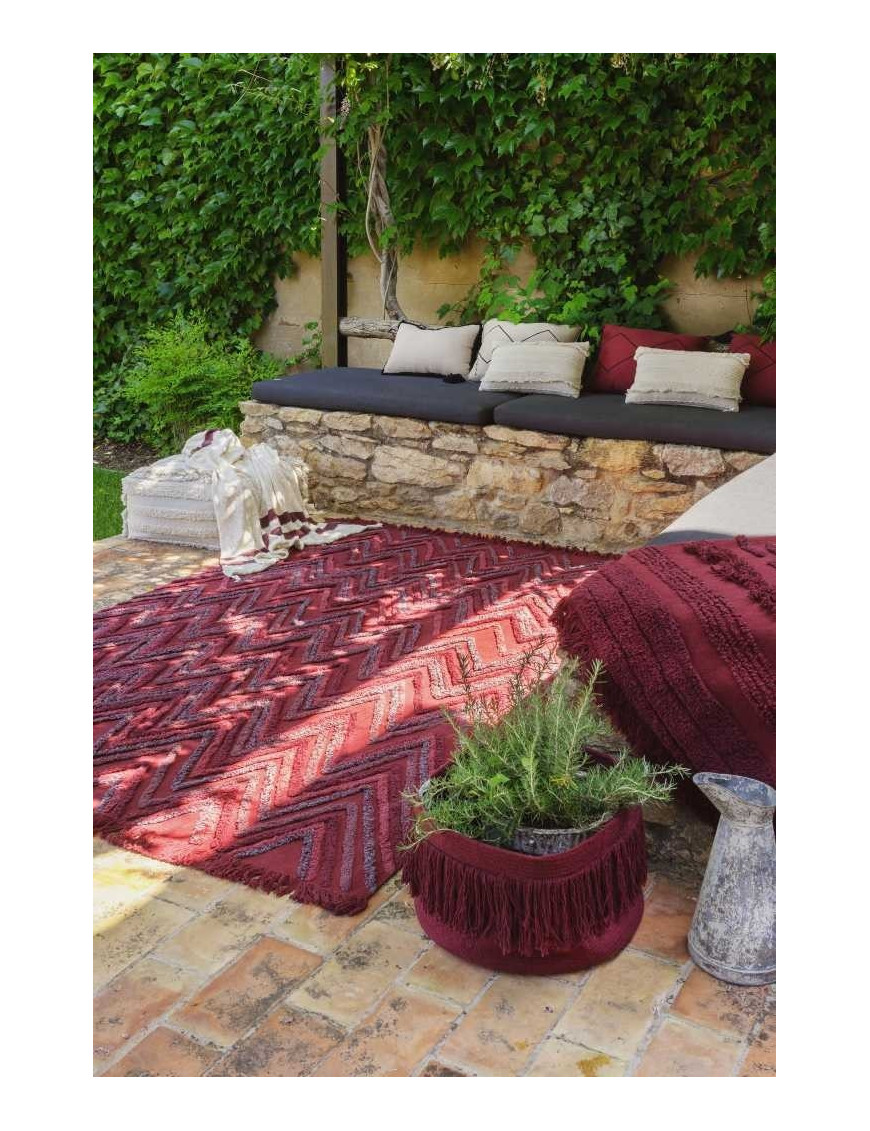 Lorena Canals Dywan bawełniany Earth Savannah Red 170 x 240 cm