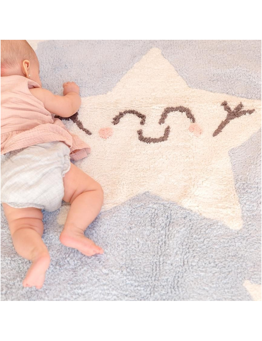 Lorena Canals Dywan bawełniany Happy Star, Mr Wonderful & Lorena Canals 120 x 160 cm