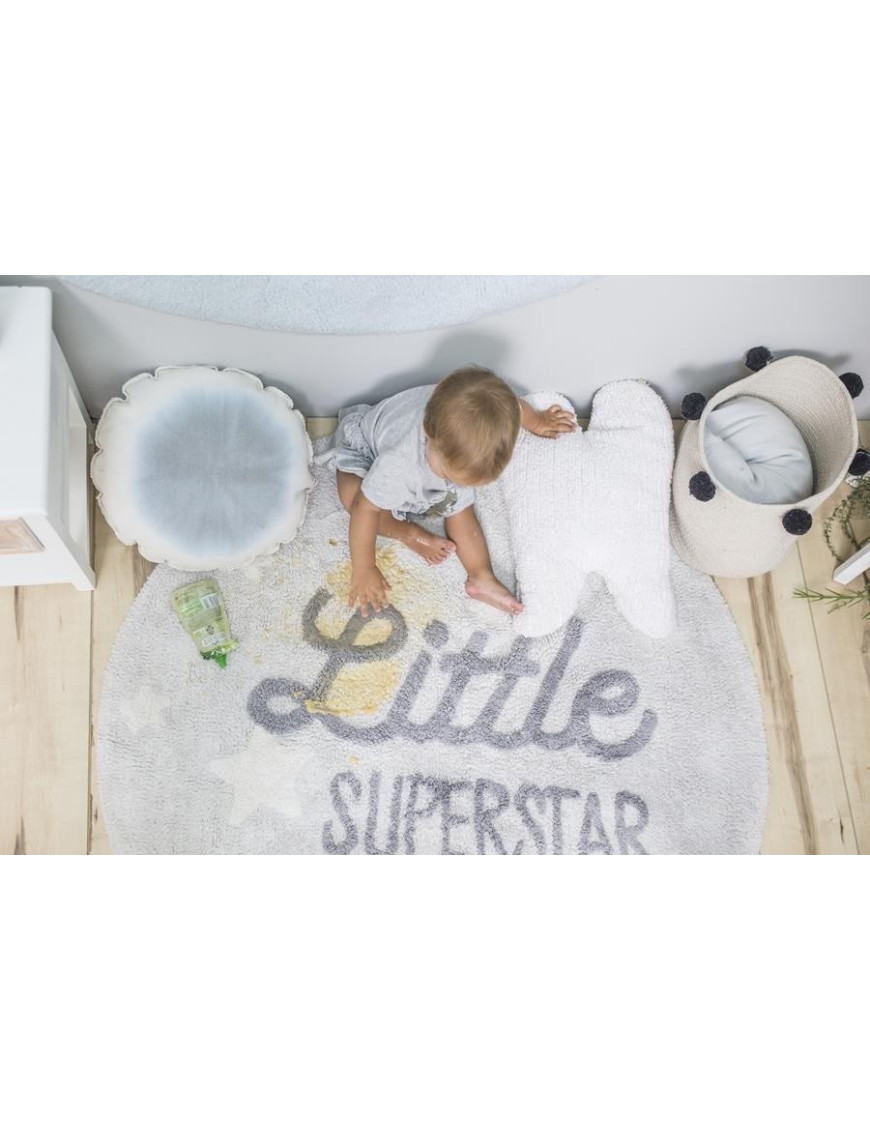 Lorena Canals Dywan bawełniany Little Superstar, Mr Wonderful & Lorena Canals Ø 120 cm