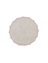 Lorena Canals Dywan bawełniany Bubbly Vintage Nude  Ø 120 cm