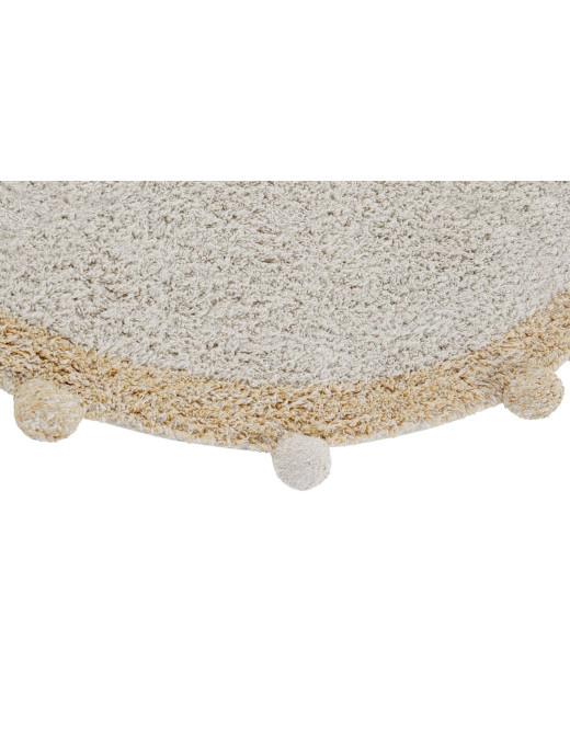 Dywan bawełniany Bubbly Natural Honey Ø120 cm Lorena Canals
