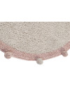 Lorena Canals Dywan bawełniany Bubbly Vintage Nude  Ø 120 cm