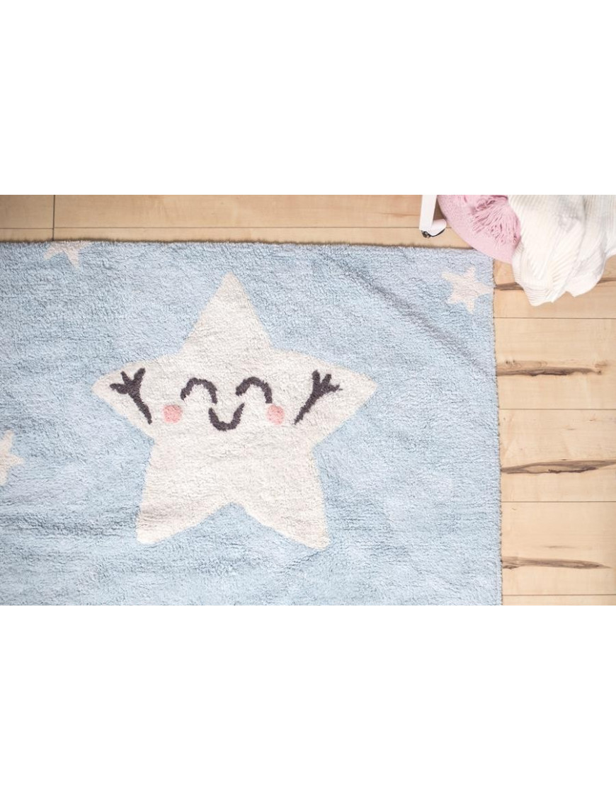 Lorena Canals Dywan bawełniany Happy Star, Mr Wonderful & Lorena Canals 120 x 160 cm