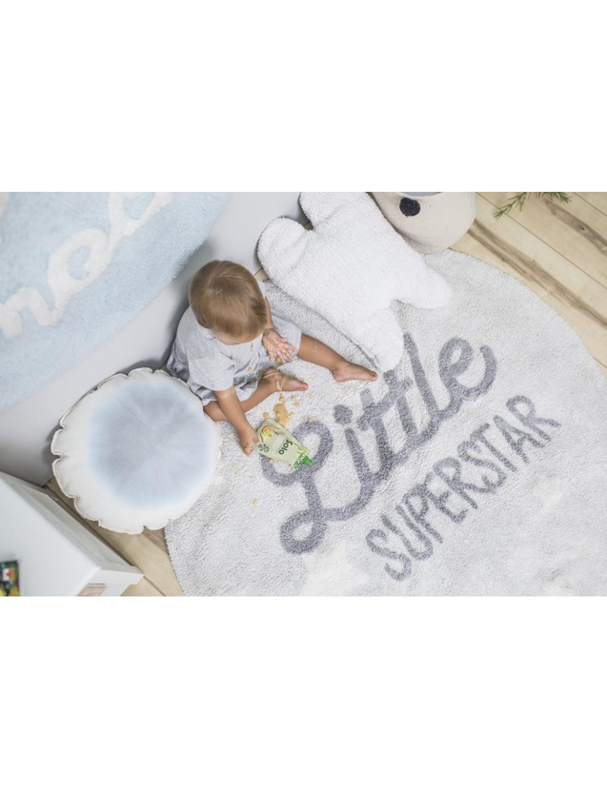 Lorena Canals Dywan bawełniany Little Superstar, Mr Wonderful & Lorena Canals Ø 120 cm